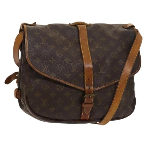LOUIS VUITTON Monogram Saumur 35 Shoulder Bag M42254 LV Auth ar13595 - Picture 1 of 16